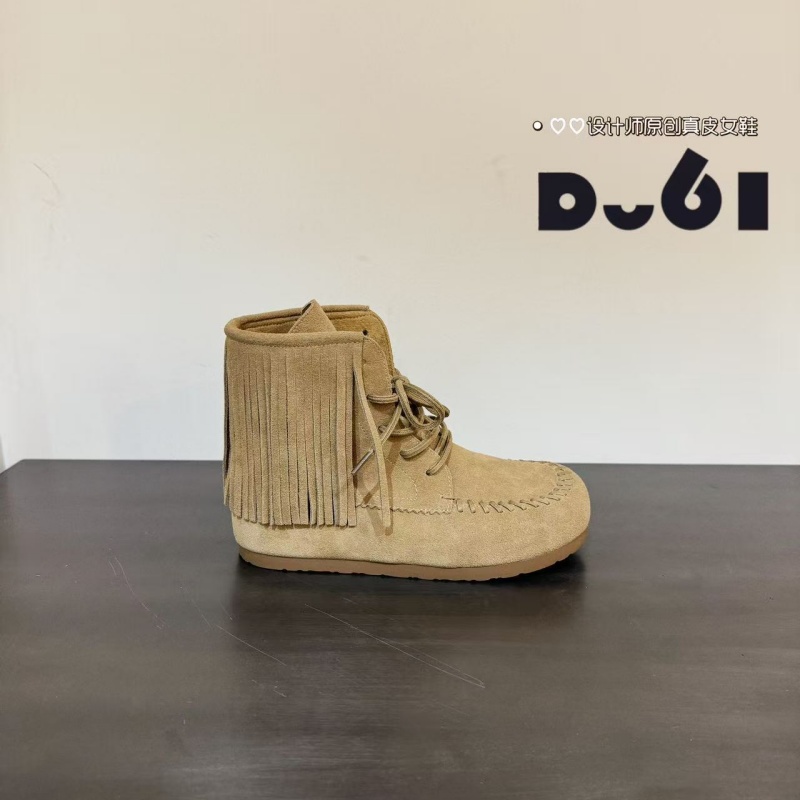 【D-61】新款 单鞋 流苏 游牧风 复古 百搭 短靴 秀气 女鞋5678