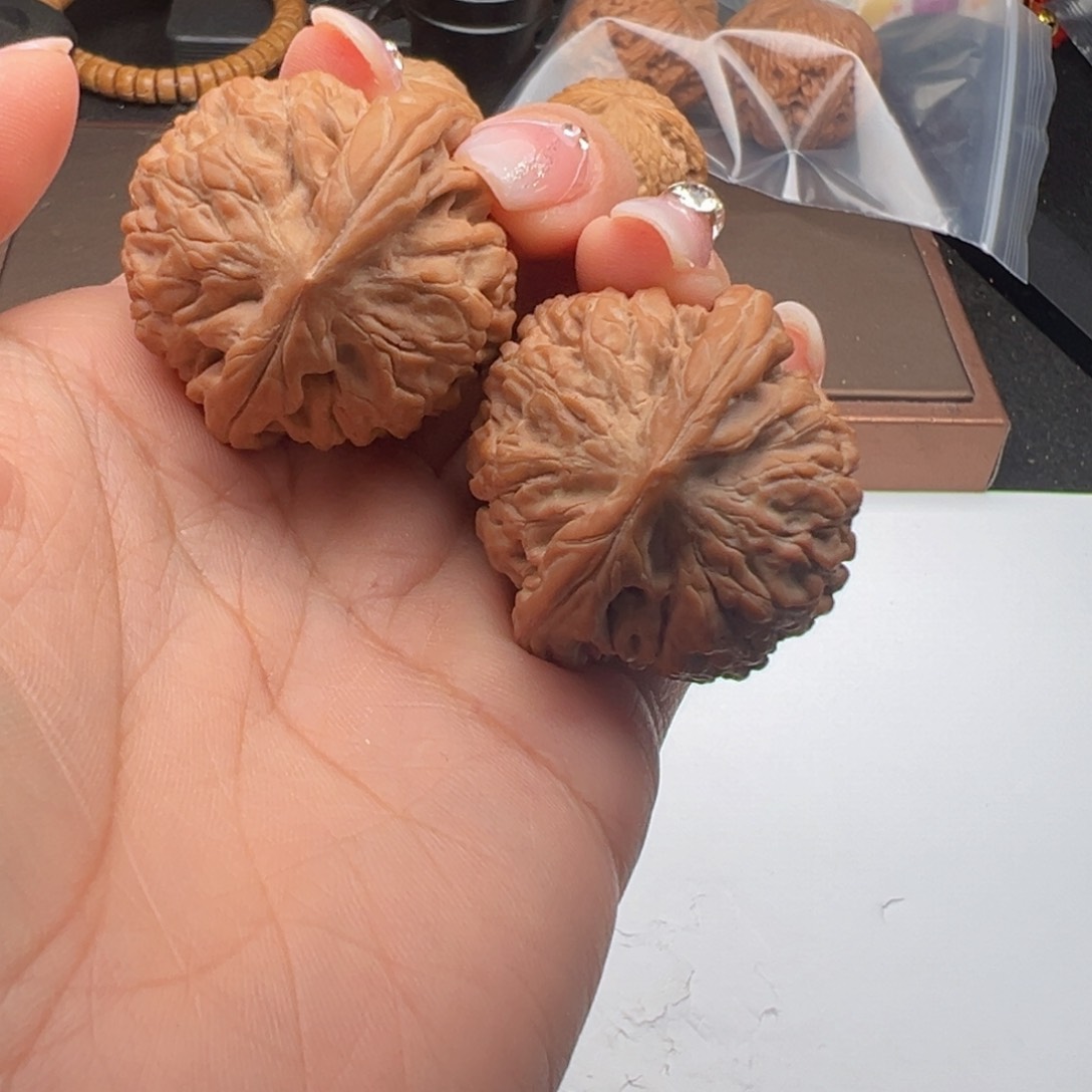 文玩核桃把件莲花38