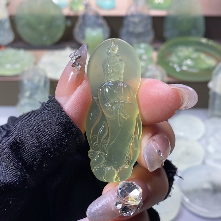 岫玉吊坠未镶嵌吊坠