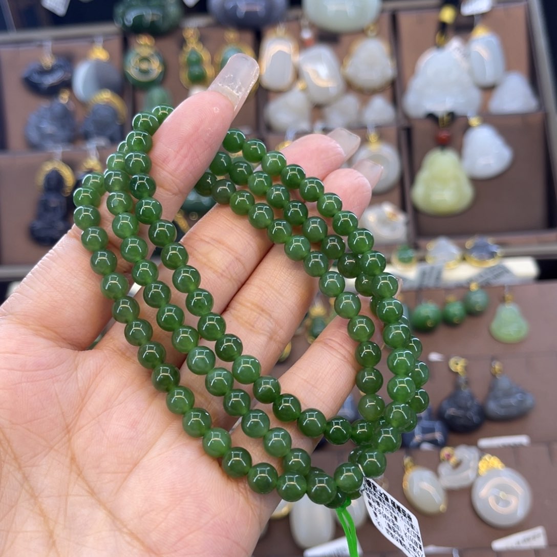 和田玉珠串未镶嵌