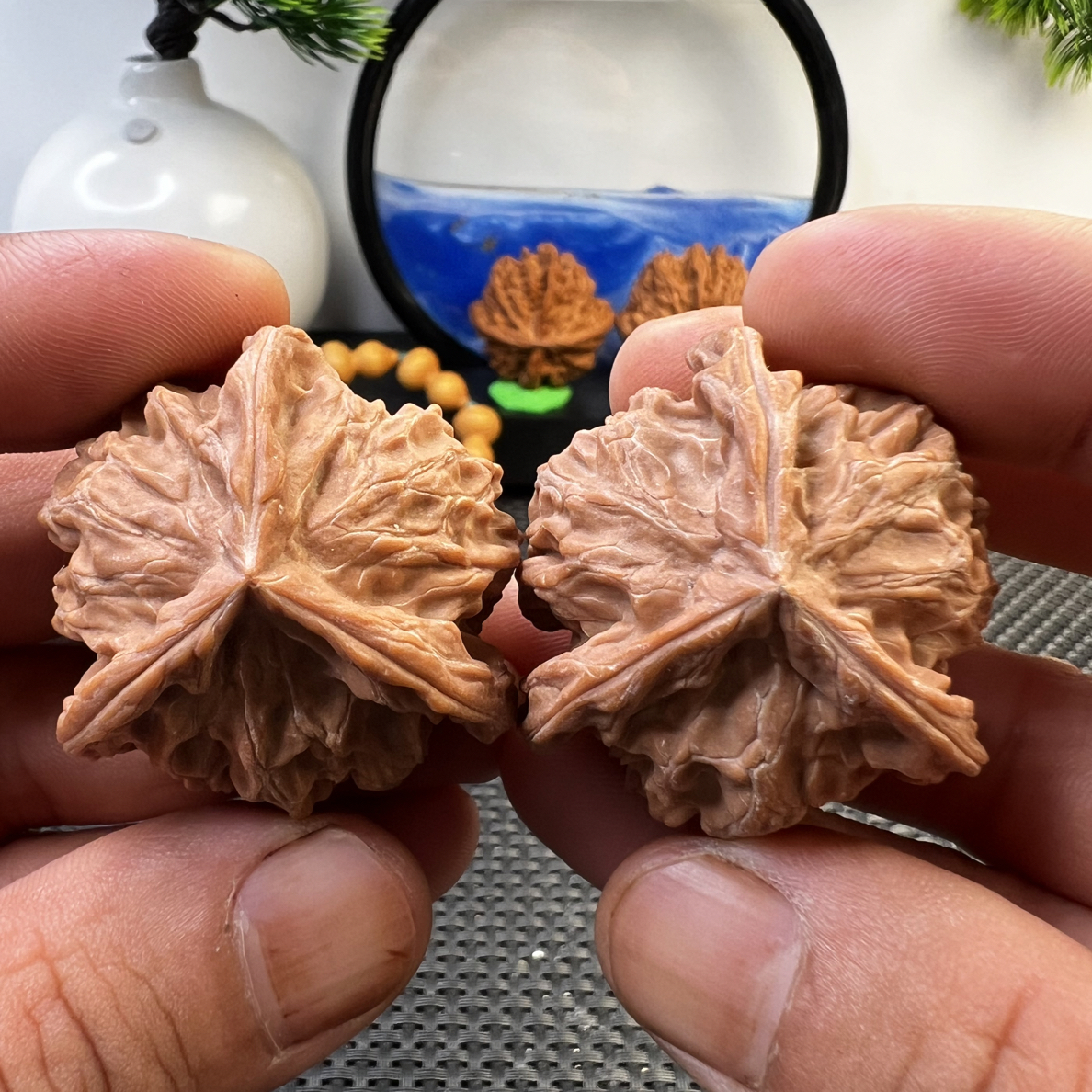 文玩核桃全品盘山三棱正奔38尺寸