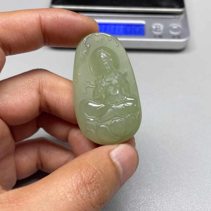 和田玉吊坠(不含链)未镶嵌若*