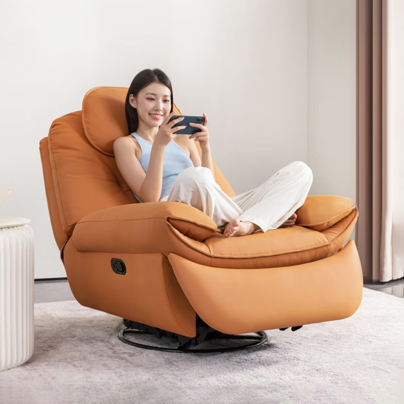 可摇转功能沙发简约风懒人沙发休闲风海豚单人北欧