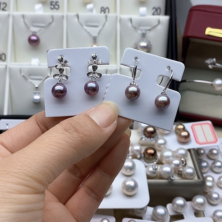 吊坠925银特价紫珠耳坠点位8