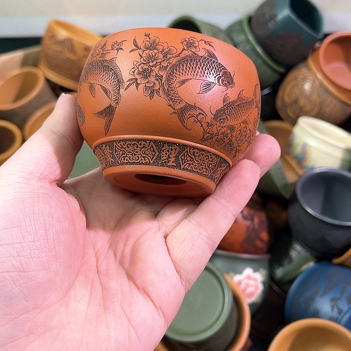 茶杯紫砂全手工紫砂主人杯