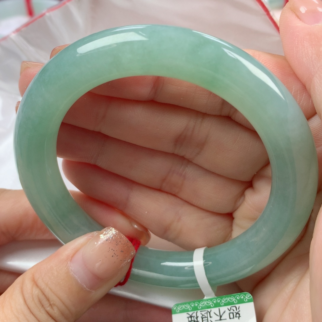未镶嵌手镯翡翠缅甸天然翡翠57圈
