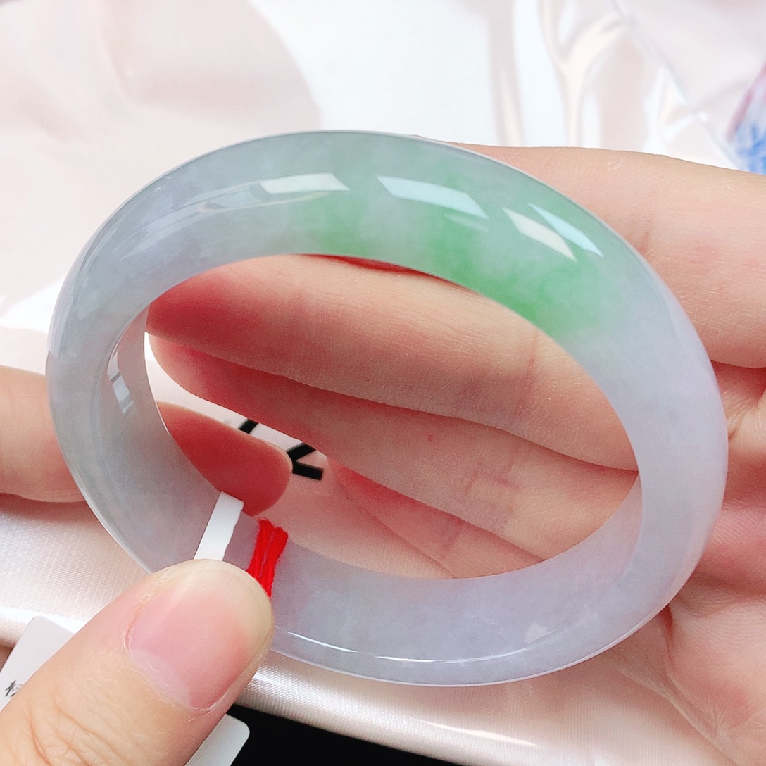 翡翠未镶嵌手镯抖音726