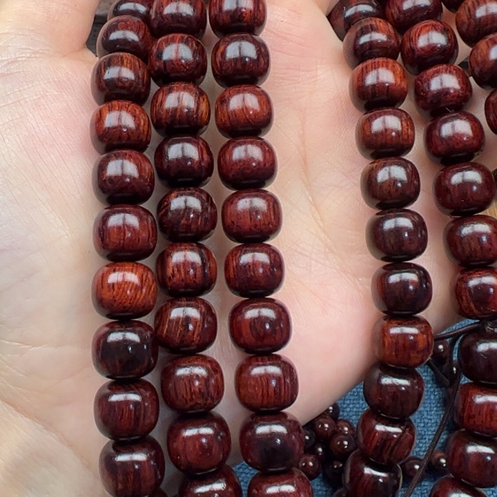 战***胜木海南红降花梨公黑金0910老型108颗