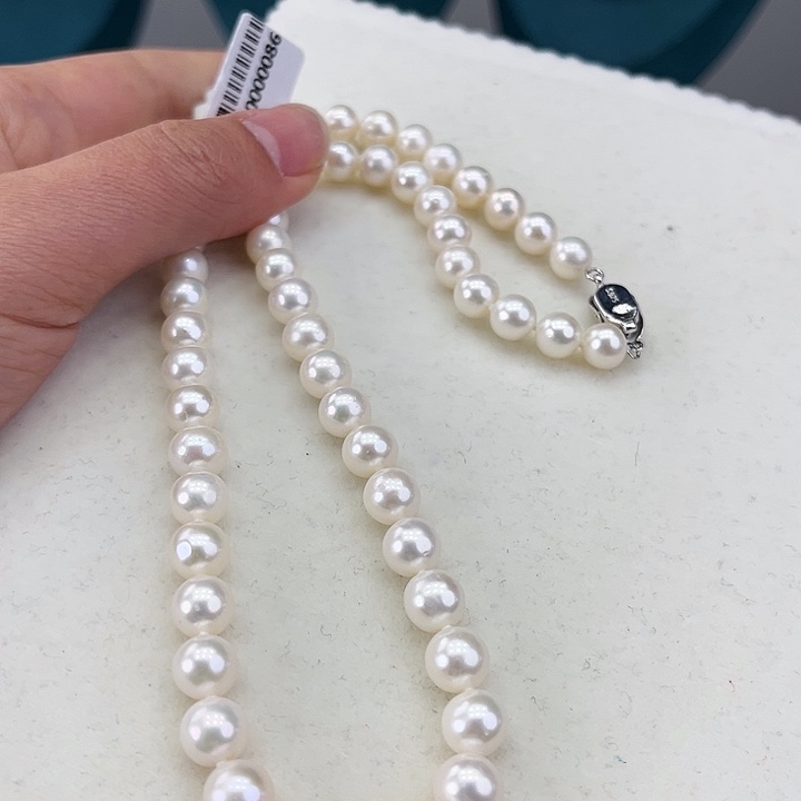 淡水珍珠耳饰银S925镶嵌卡8极光炫彩高品