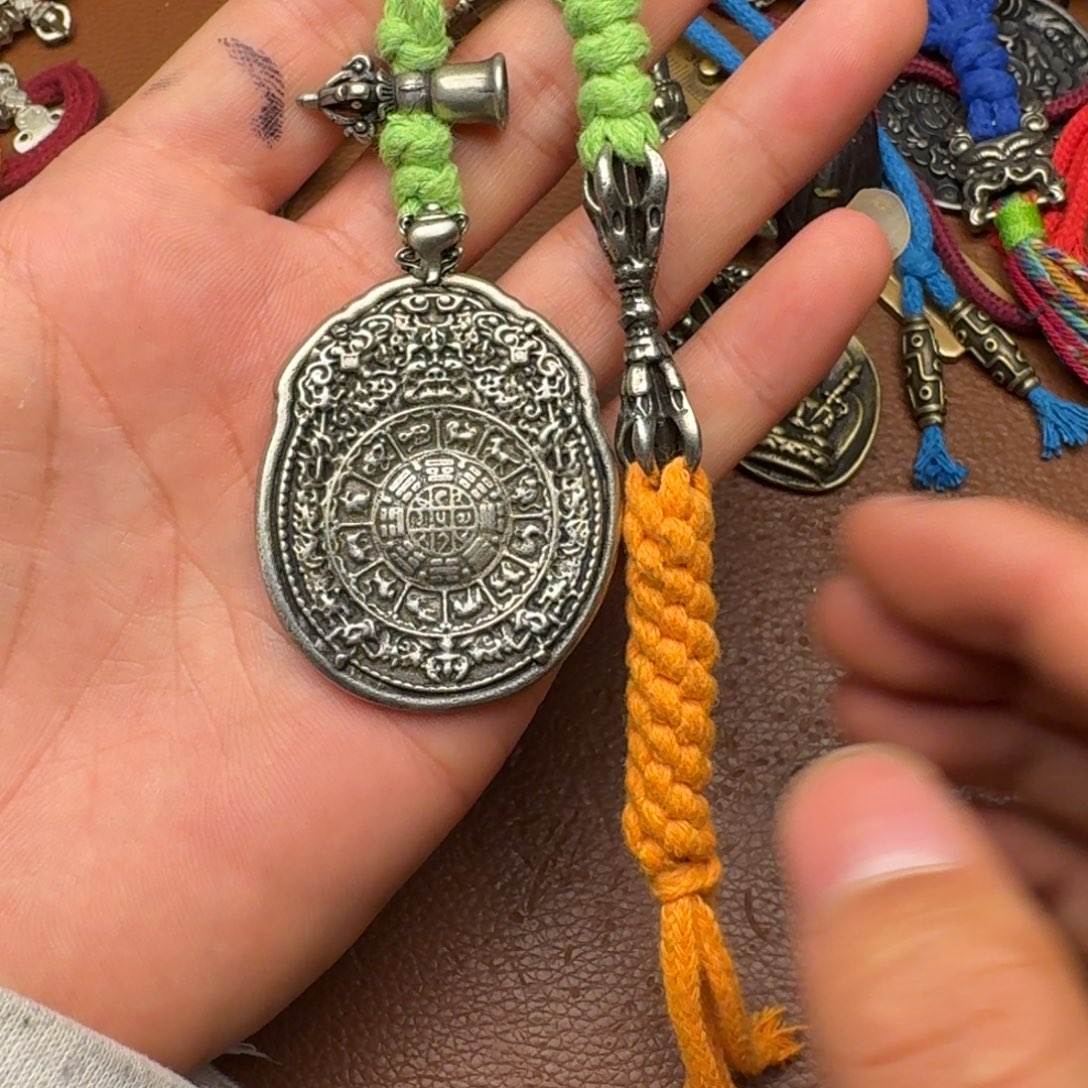 加*藏式风格九宫八卦牌