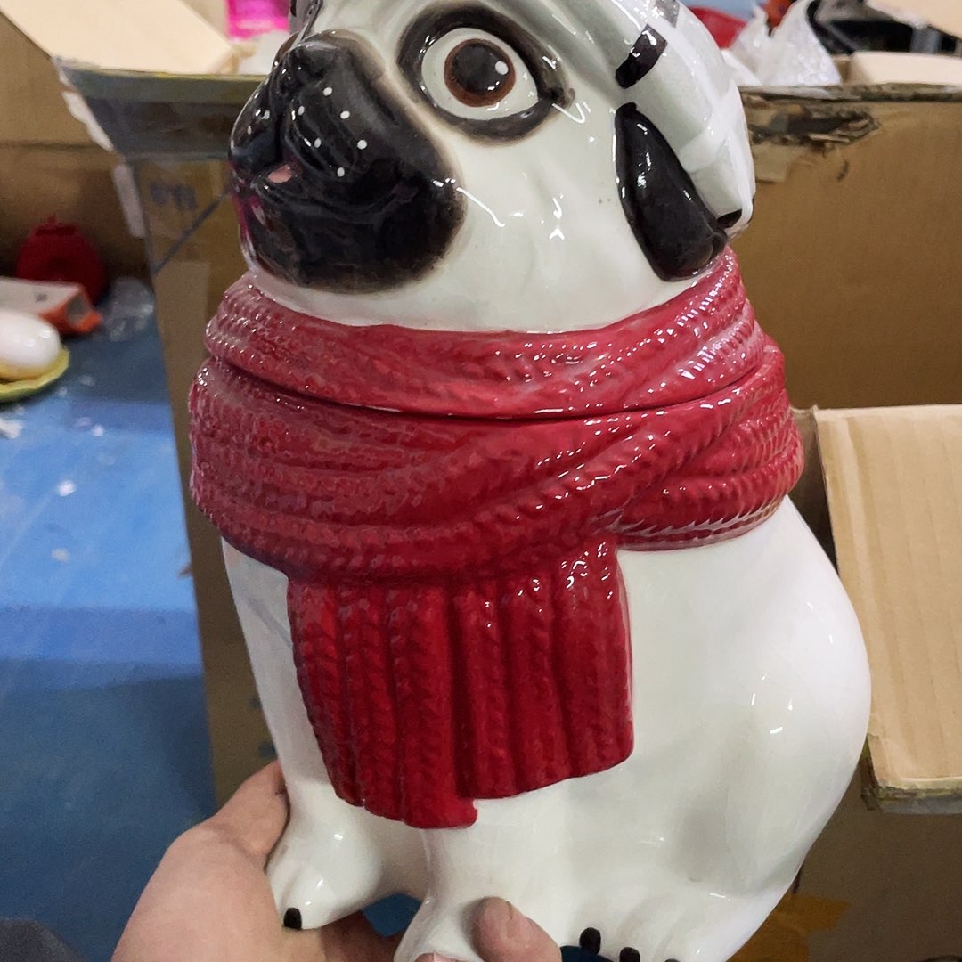 摆件   瑕疵。封釉。