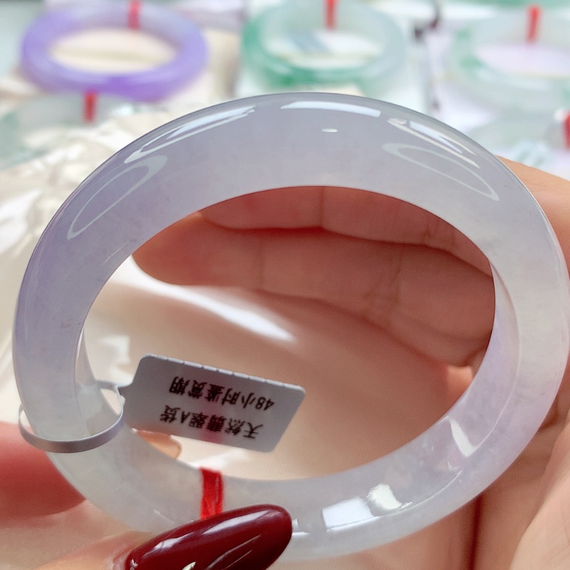 【闪购商品】翡翠手镯未镶嵌师妹冰冰紫见光不失色