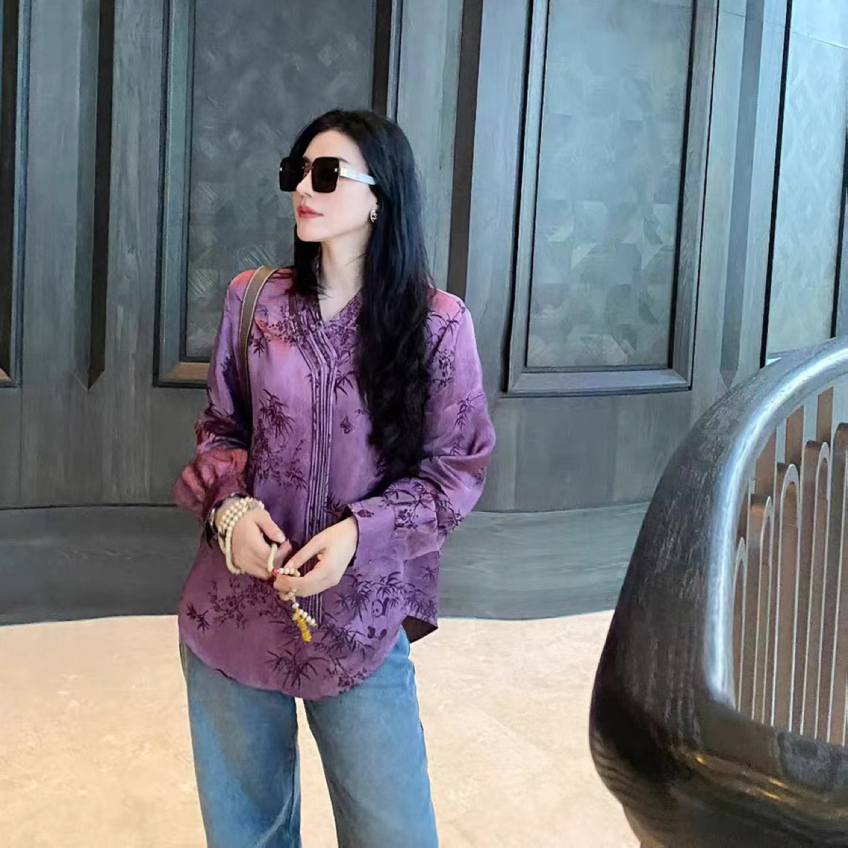 高品质新中式盘扣流苏衬衣32394