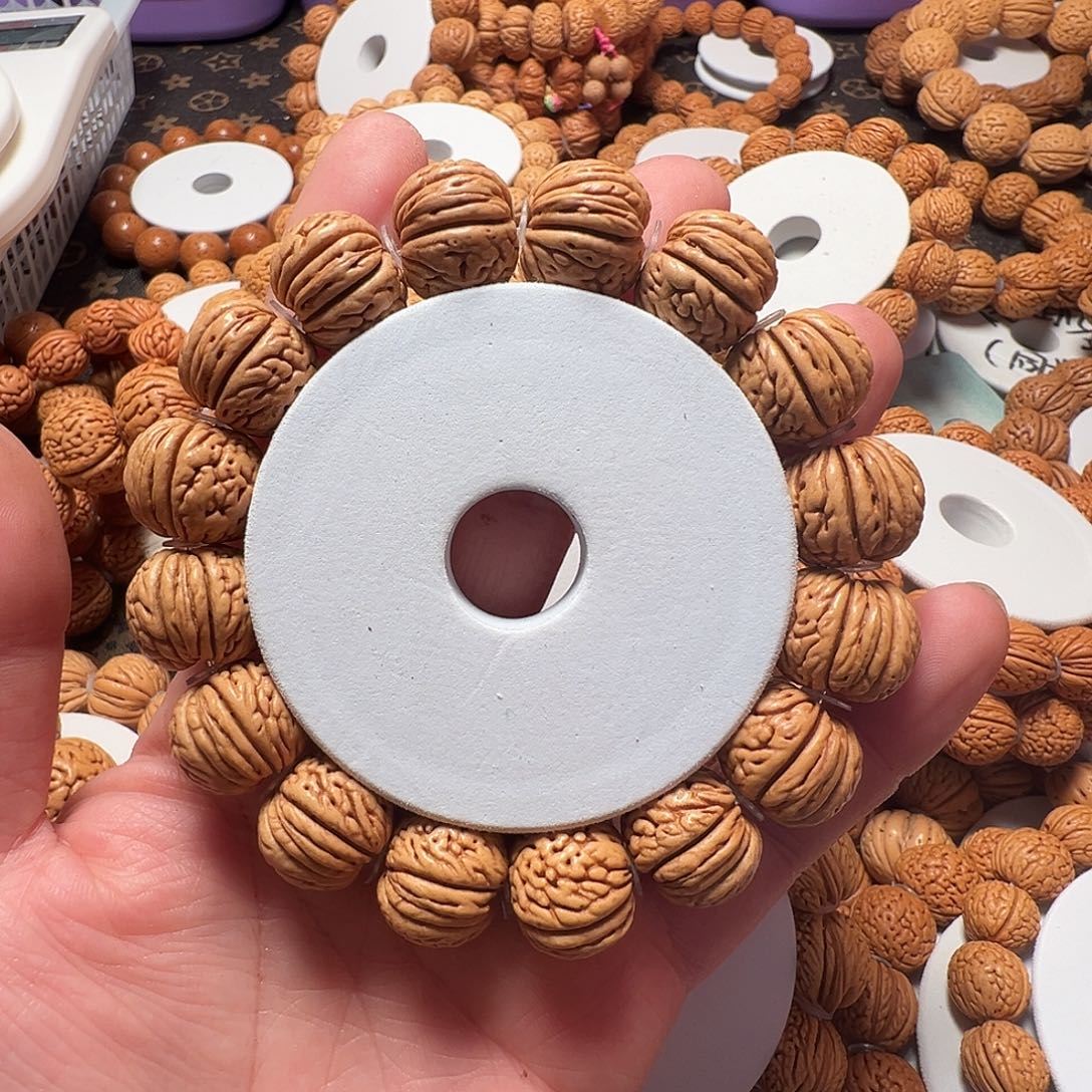 手串桃核苹果园手串17+