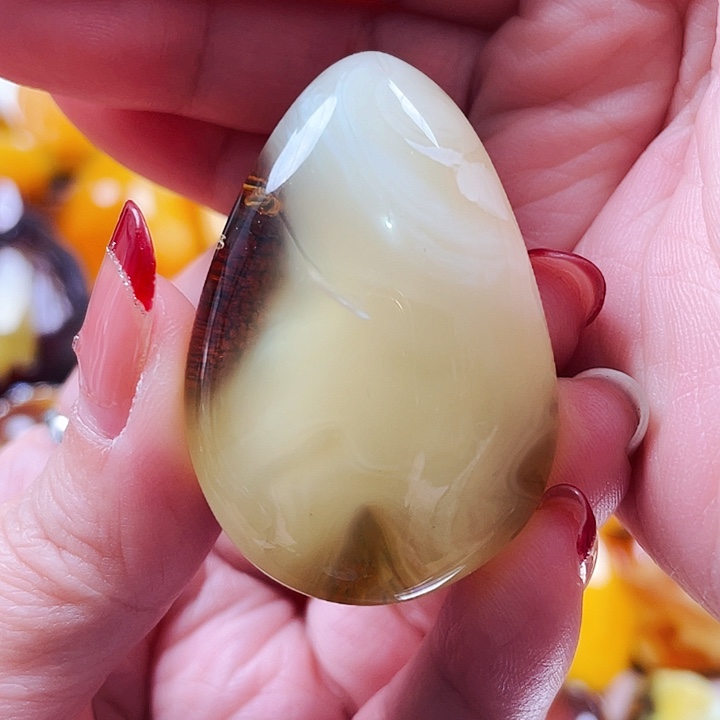 琥珀戒指未镶嵌吊坠