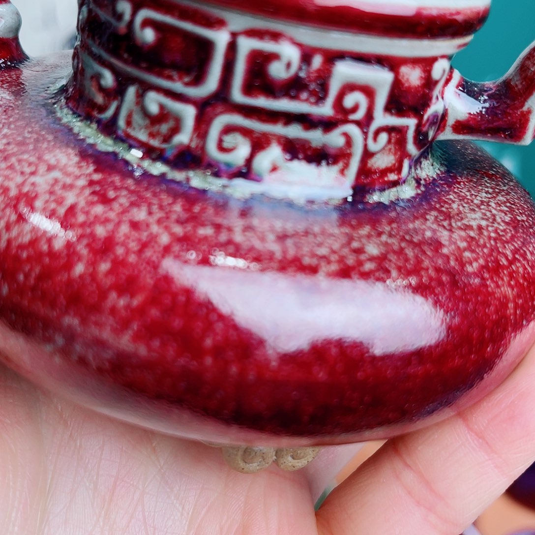 壶心***捶钧瓷艺术作品壶