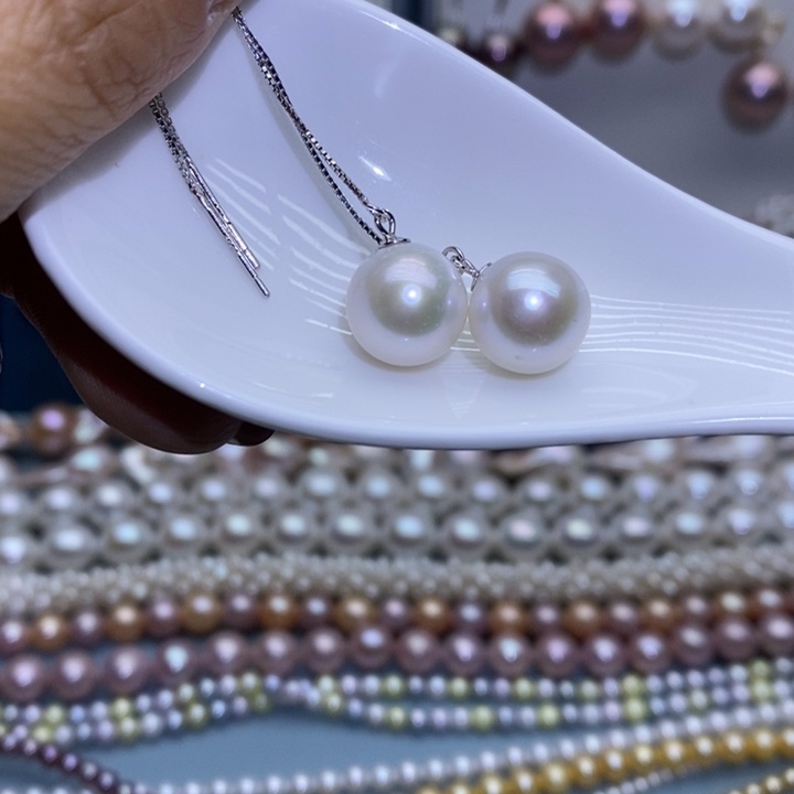首饰珠宝淡水珍珠银S925镶嵌