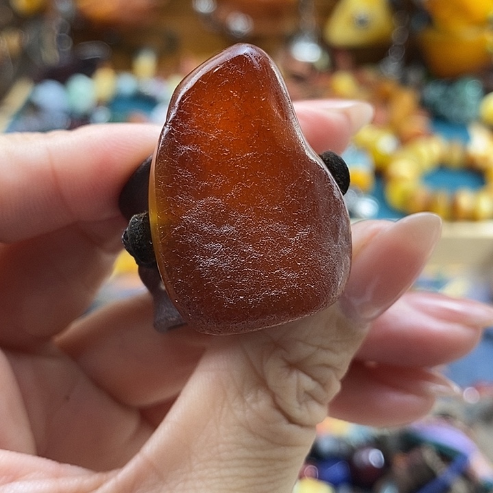 蜜蜡未镶嵌戒指戒指