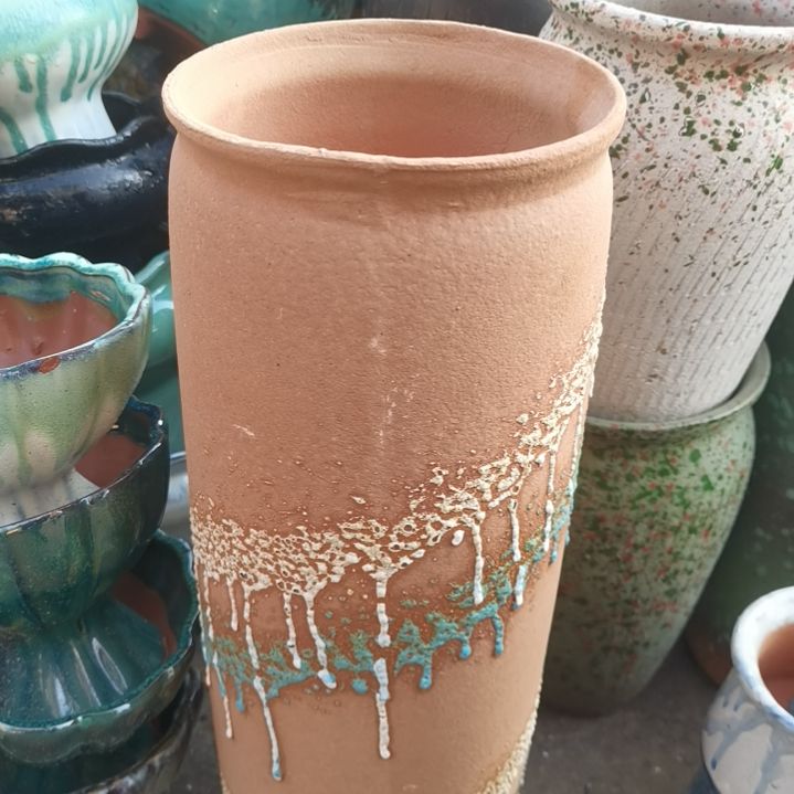 红陶口14高42瑕疵一个