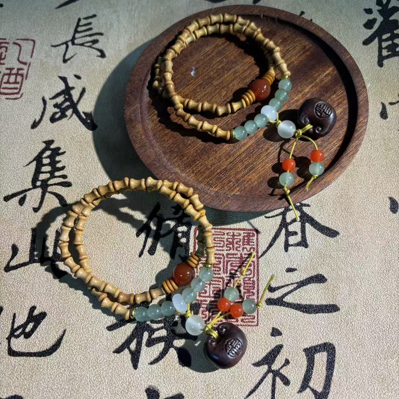 黄金檀竹节福包双圈*（多样性发一件）