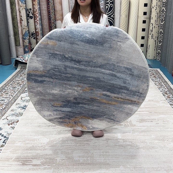混纺加厚棉布底仿羊绒直径一米二圆全新特价福利