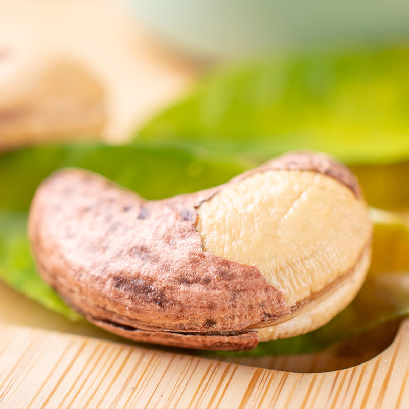 新货带皮腰果紫衣腰果坚果炒货袋装罐装年货休闲零食酥脆颗粒