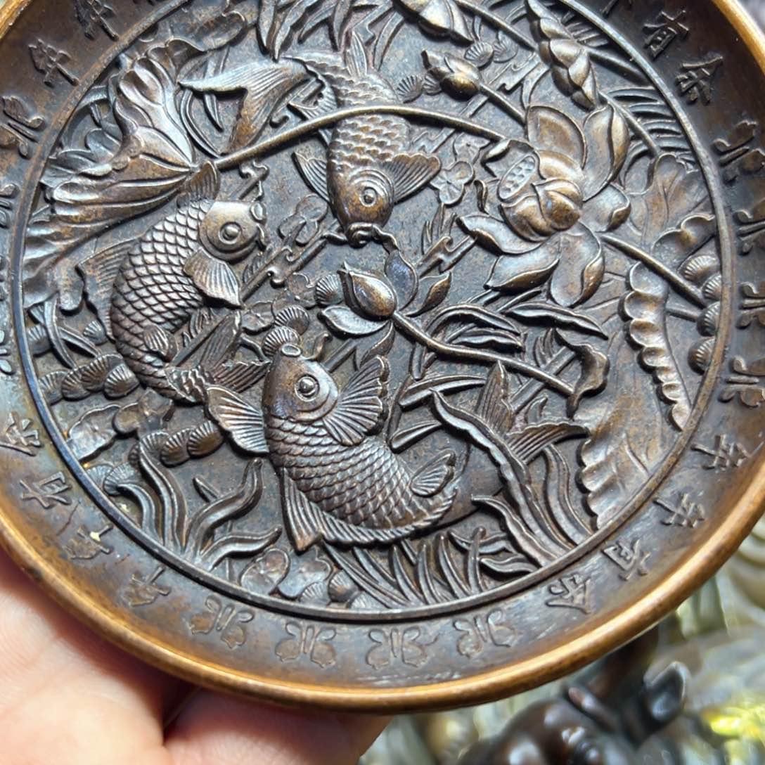 铜摆件欢迎欢迎你