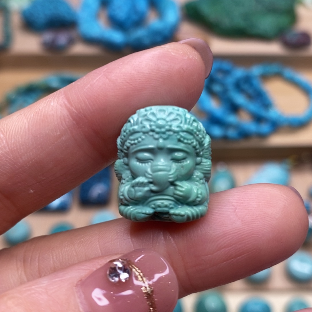 绿松石珠宝奇石未镶嵌