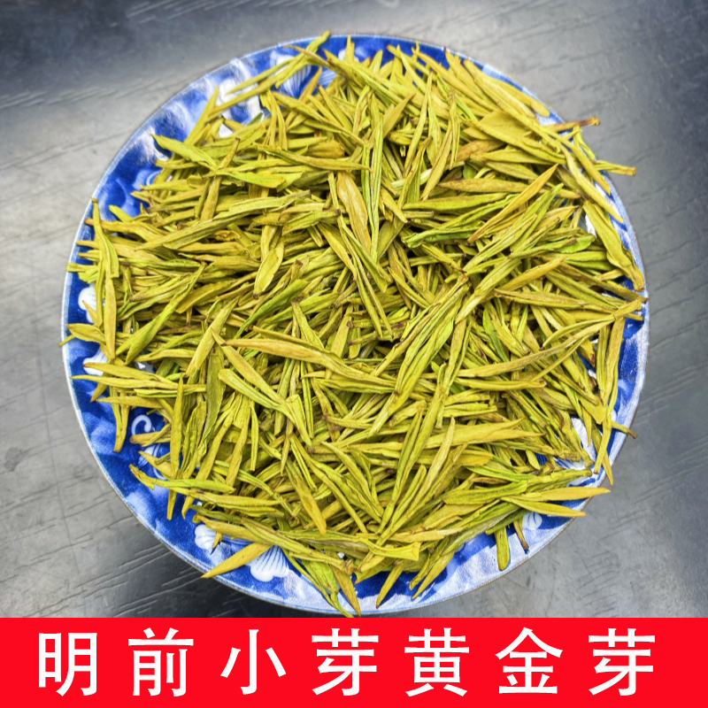 小芽黄金芽浓香豆香2025年新茶春茶直条明前安吉绿茶散装茶叶H288