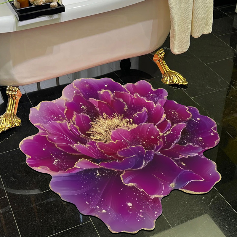 【懒人必备地垫】3D立体升级可裁剪吸水垫入门花卉卧室地垫浴室客厅