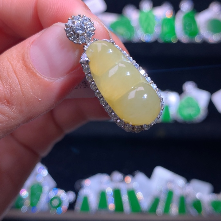 【闪购商品】颈饰银S925镶嵌翡翠天然翡翠