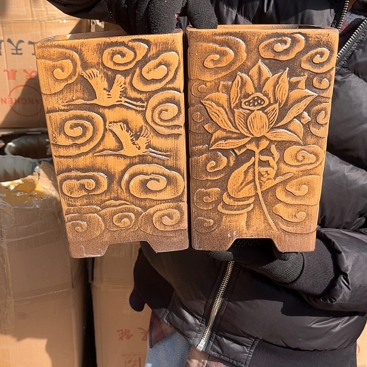 红陶柴烧两个口径14高度23