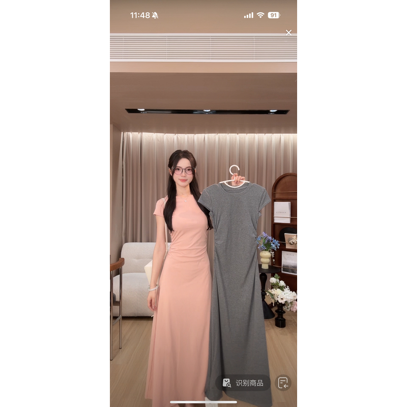 瞌睡兔定制【清苍-不费力穿搭】时尚收腰修身显瘦简约连衣裙241220