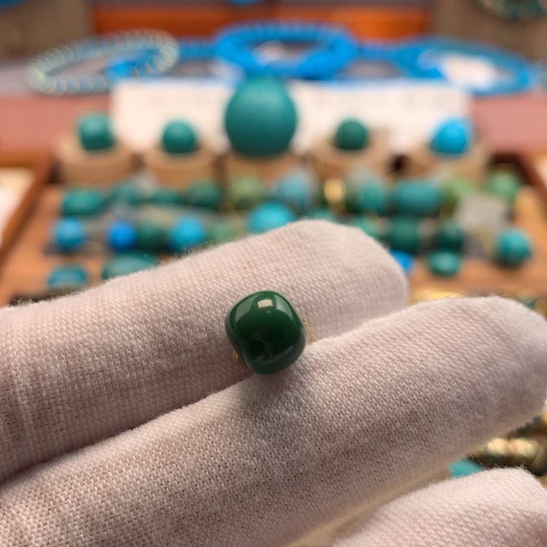 绿松石未镶嵌绿松石8.3mm