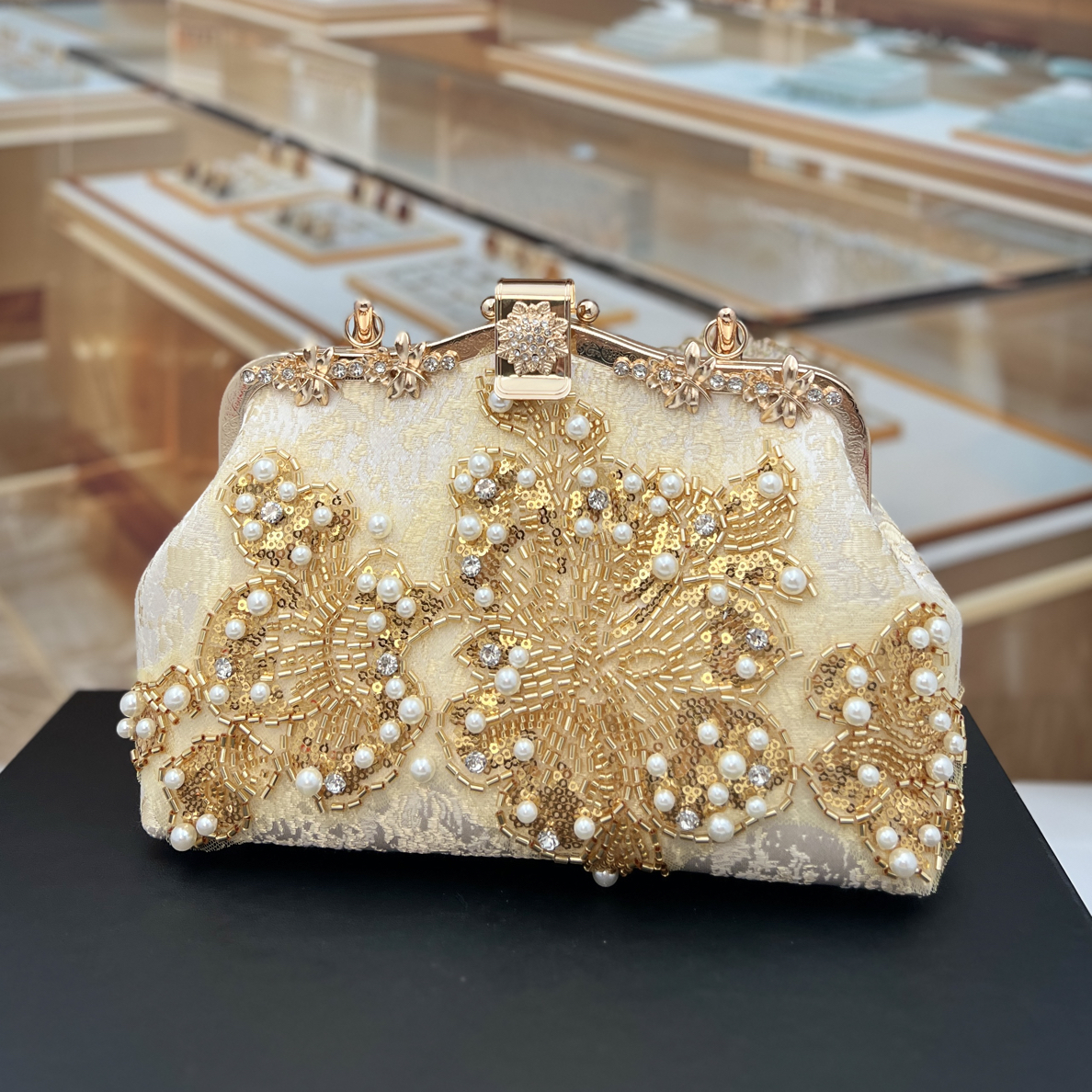 【第一眼金色】新中式珍珠高级刺绣国风手提包单肩斜挎优雅百搭小众