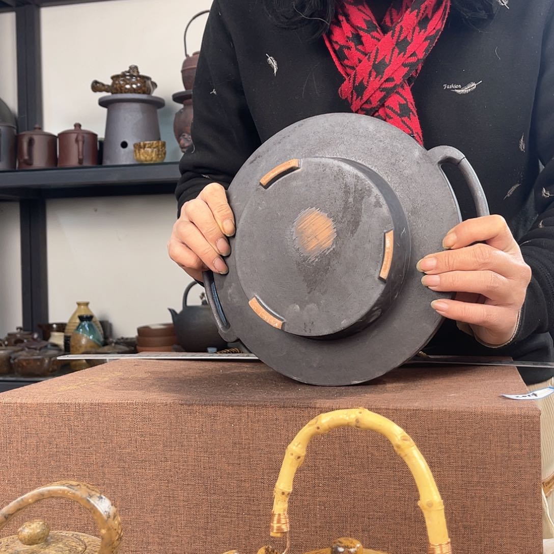 紫泥茶壶紫砂粗陶茶器