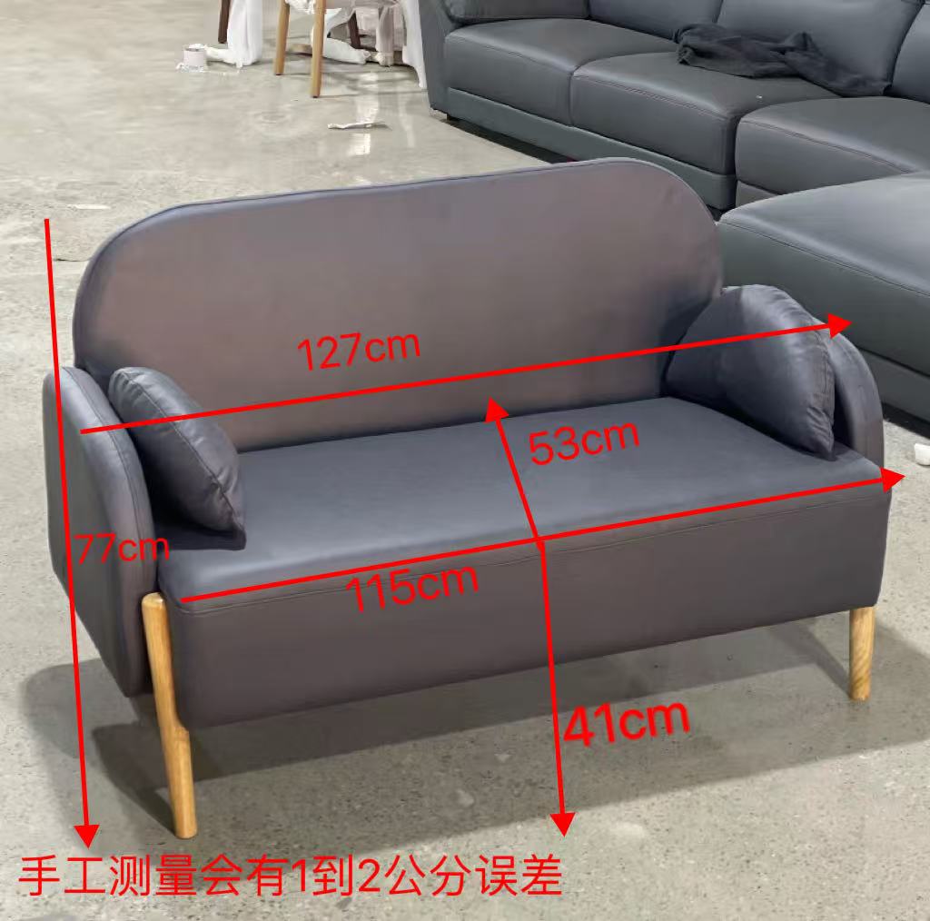 客厅双人位小沙发椅简约轻奢卧室双人椅客厅人沙发