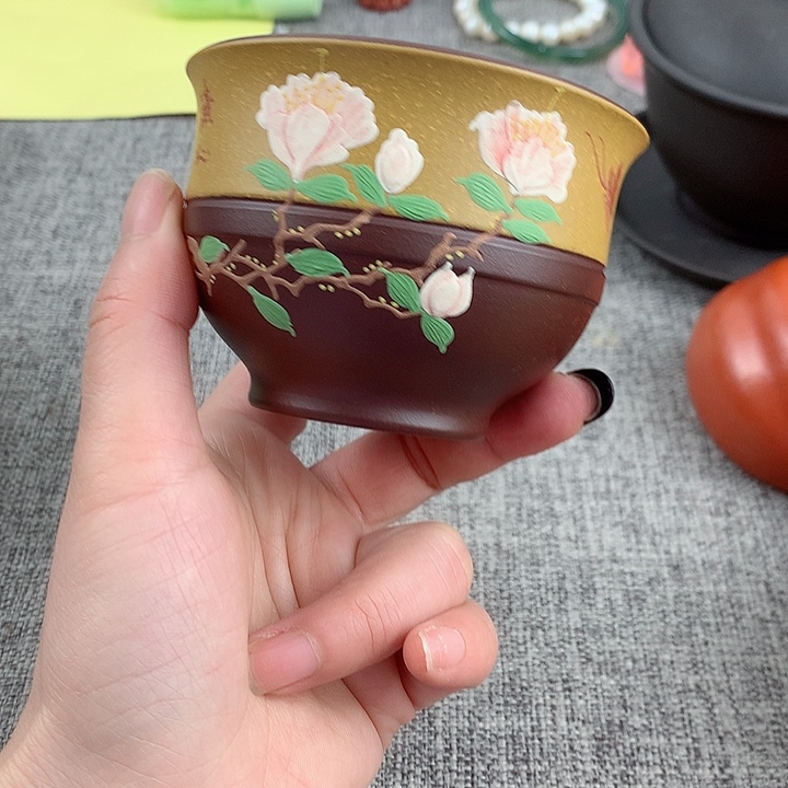 紫砂茶杯高端主人杯