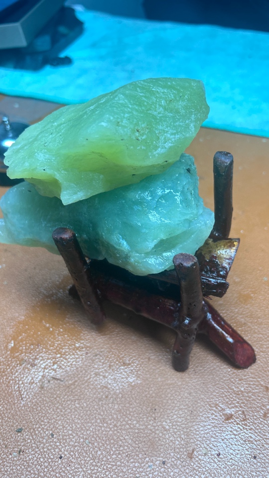 天然岫玉原石多样性发货101