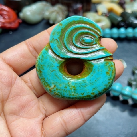 吊坠白玉菩提明*