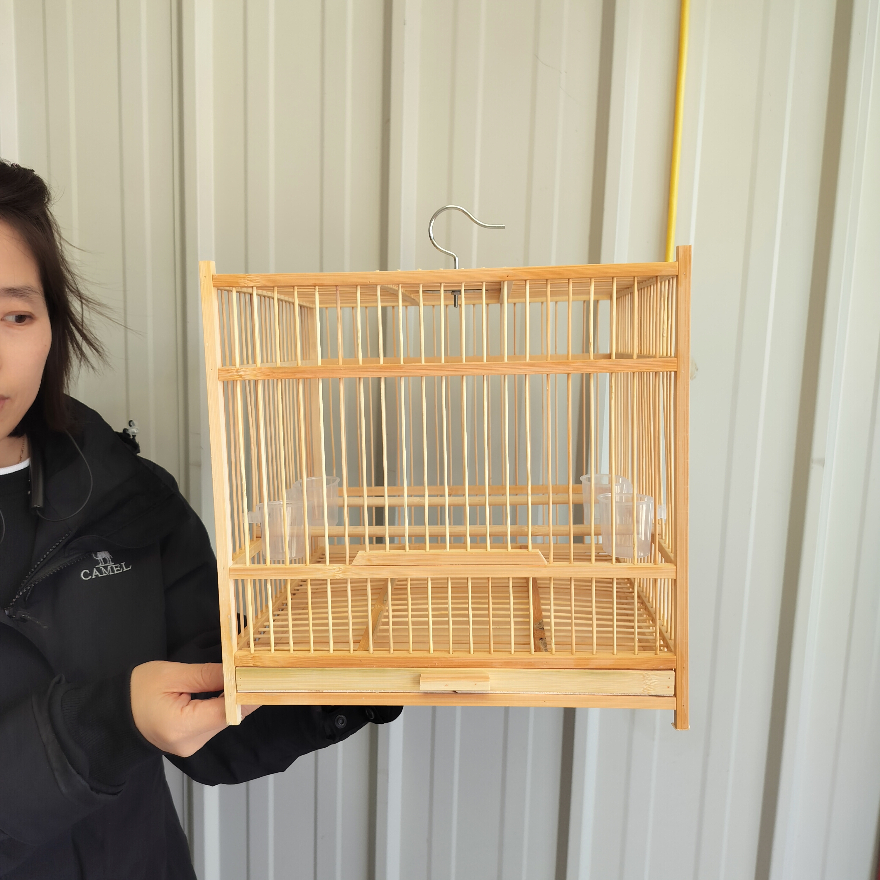 福利款大方笼30*30*30大空间带配件玉鸟珍珠麻料小型鸟鸟笼