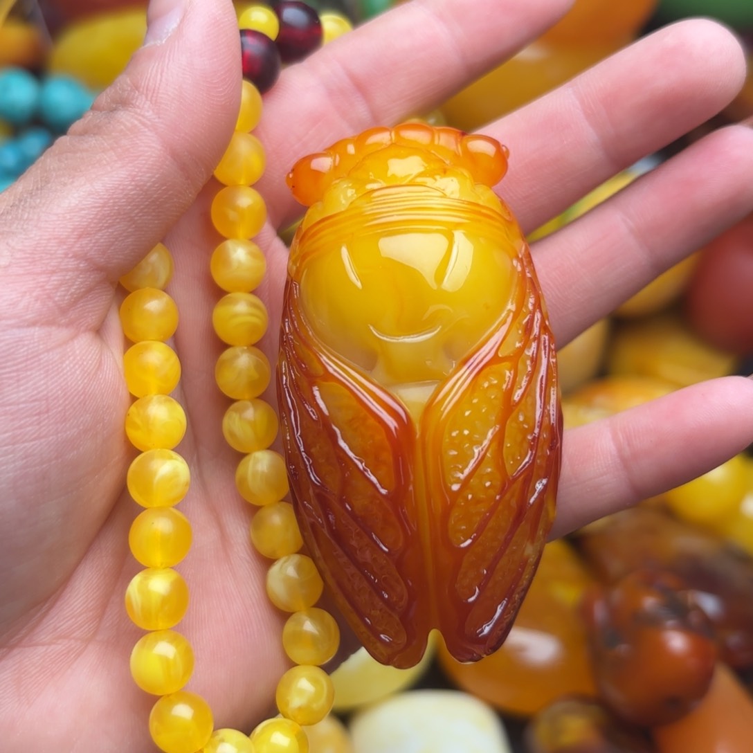 琥珀手链未镶嵌蜜蜡