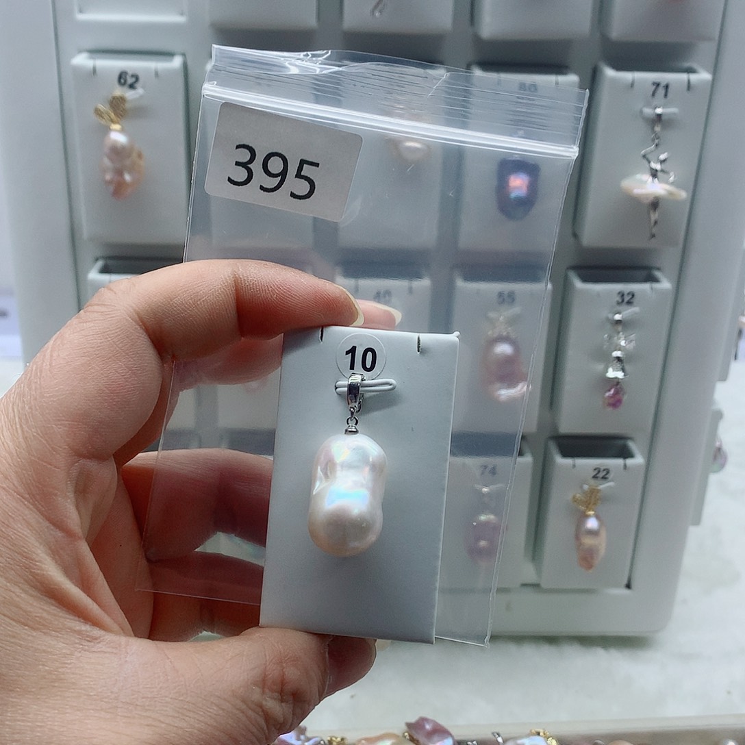 合金吊坠(不含链)淡水珍珠