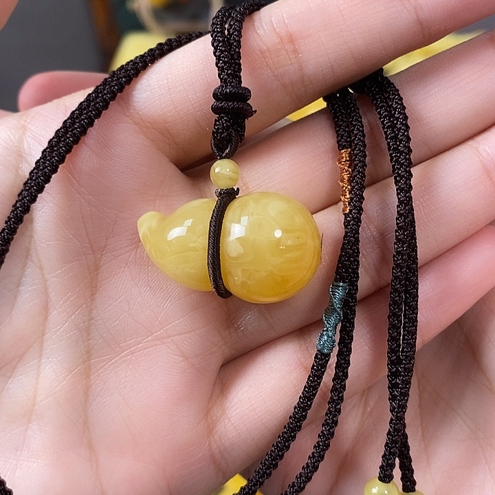 琥珀未镶嵌裸石葫芦