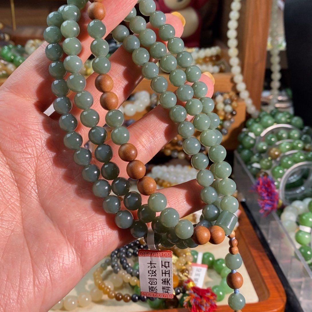 和田玉未镶嵌手链