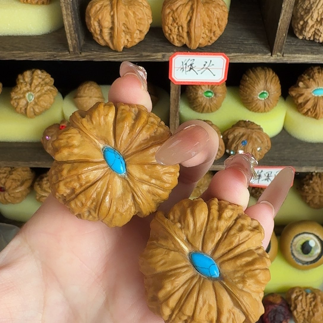 文玩核桃南瓜边43（镶嵌介意勿拍）