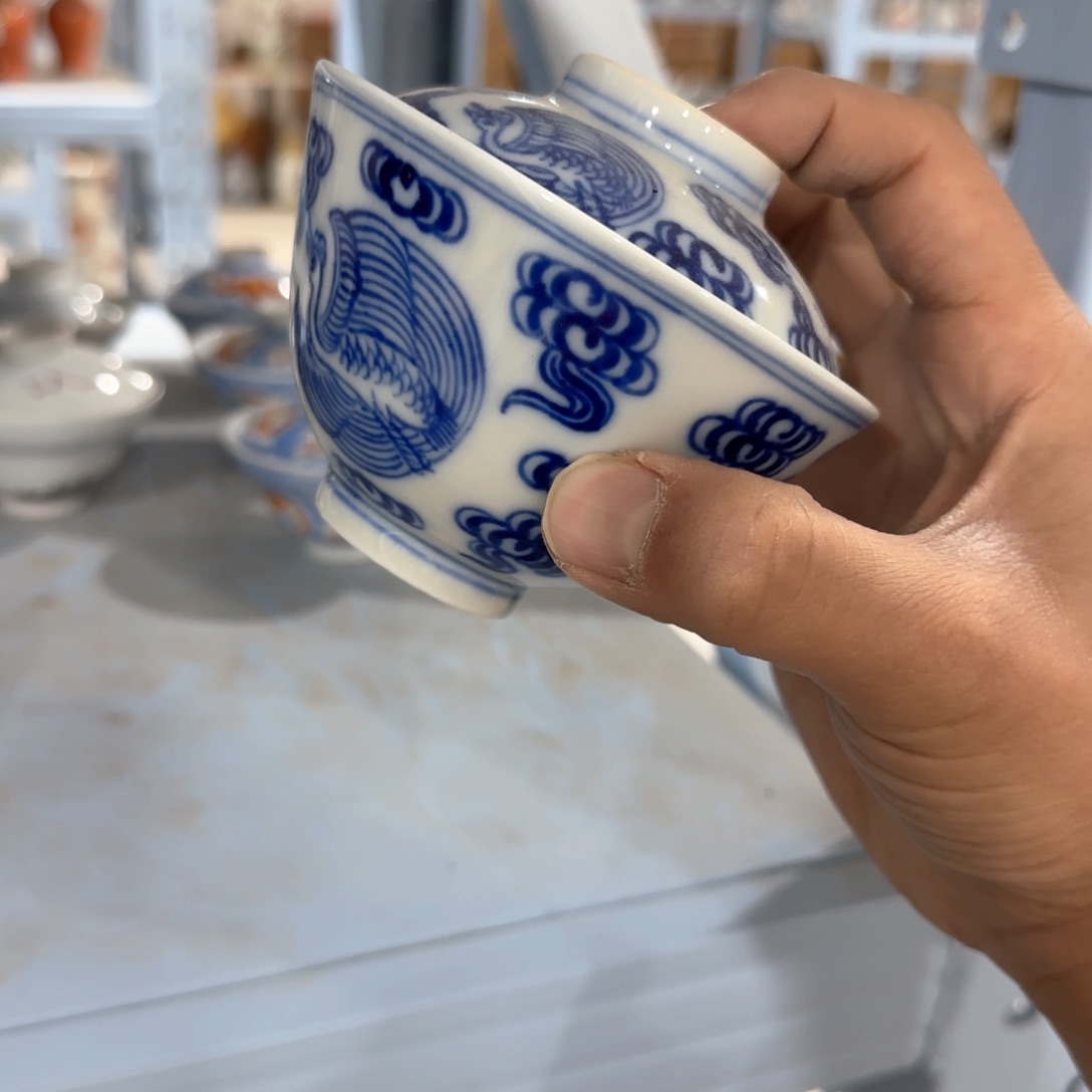 瓷片摆件手绘瓷器处理了