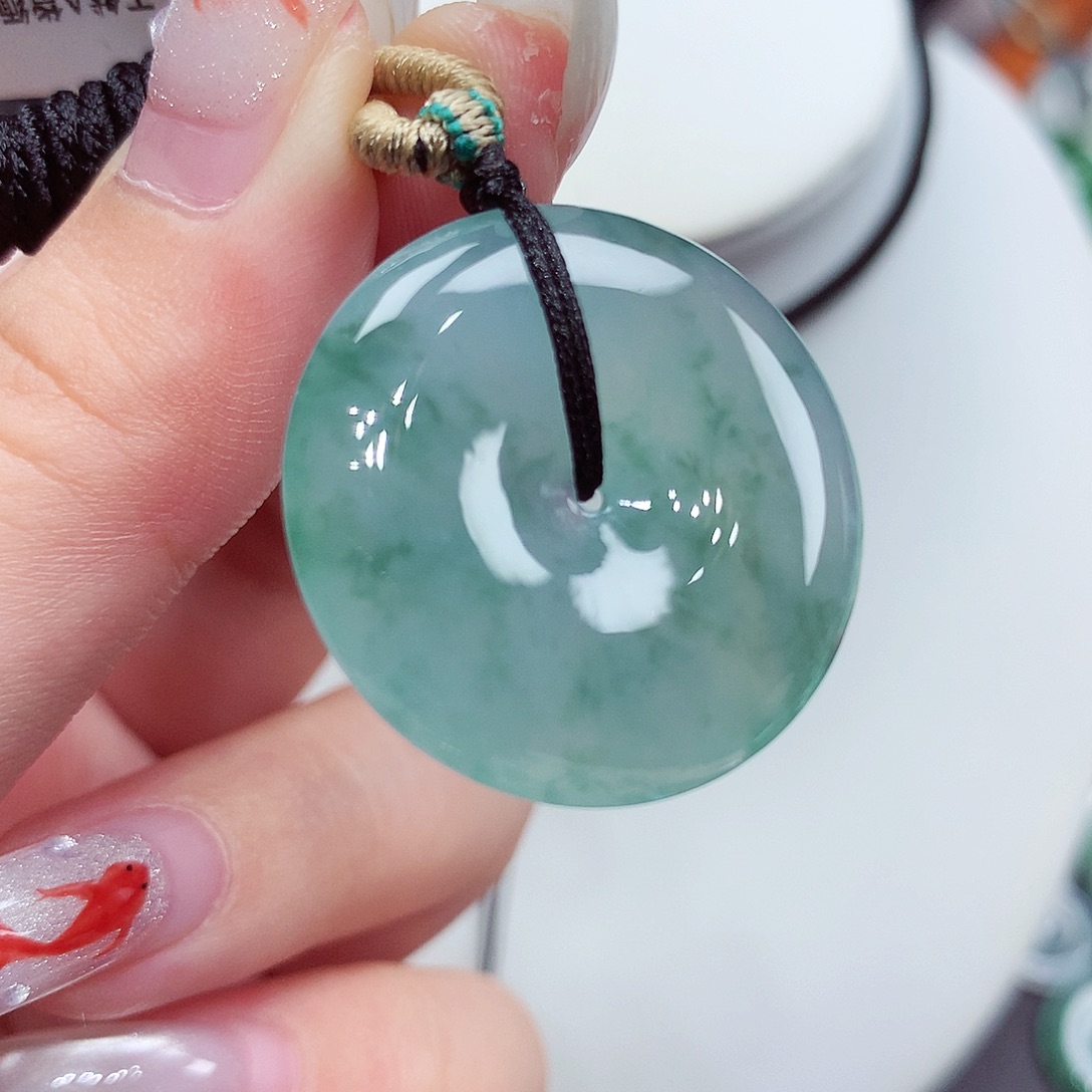 翡翠未镶嵌颈饰翡翠15，27/5.5