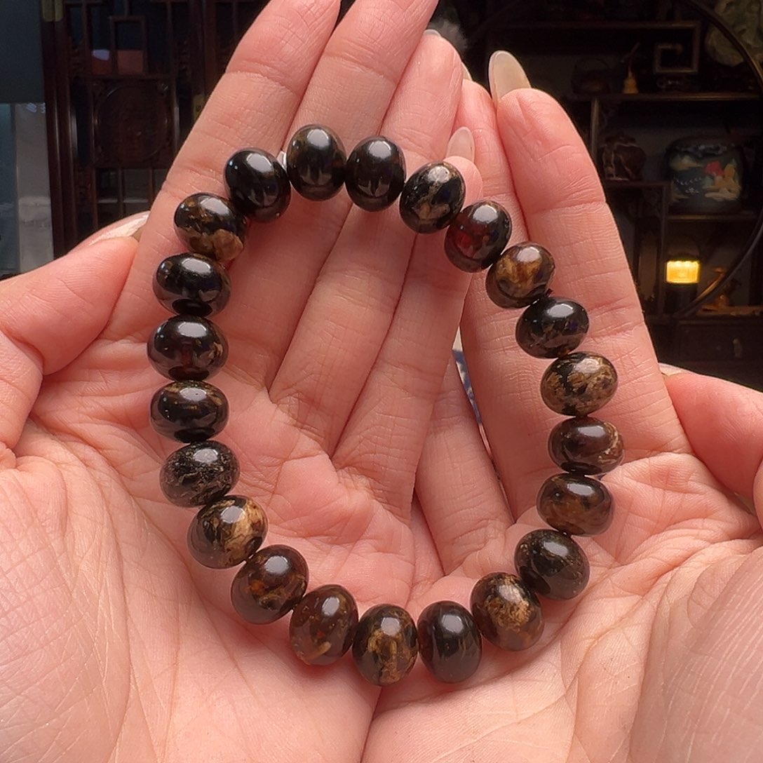 琥珀裸石未镶嵌抚顺琥珀10239。12mm