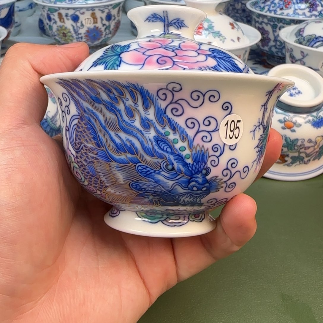 彦祖纯手工手绘茶具195